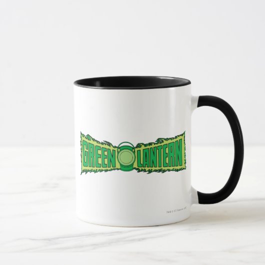 Mug Logo de lanterne verte avec lanterne (Droite)
