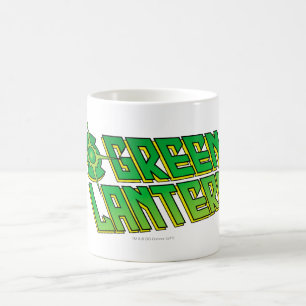 Mug Logo de lanterne verte - incliné