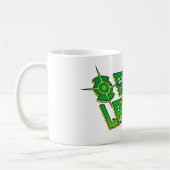 Mug Logo de lanterne verte - incliné (Gauche)