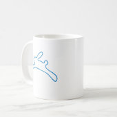 Mug Logo de lapin de freenet (Devant gauche)
