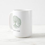 Mug Logo de l'arbre de vie de l'entreprise (Devant gauche)