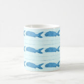 Mug logo de l'école de poisson bleu (Centre)