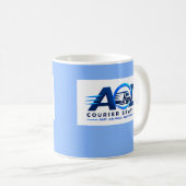 Mug Logo de l'entreprise bleu clair (Devant droit)
