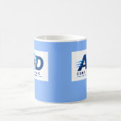Mug Logo de l'entreprise bleu clair (Centre)