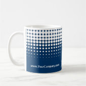 Mug Logo de l'entreprise Code QR demi-ton bleu noir bl (Gauche)