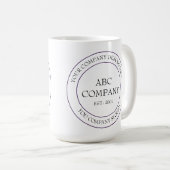 Mug Logo de l'entreprise customisée Mission Slogan (Devant droit)