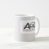 Mug Logo de l'entreprise Gris (Devant droit)