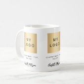 Mug Logo de l'entreprise marque personnalisée nom (Devant gauche)