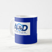 Mug Logo de l'entreprise Navy (Devant gauche)