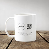 Mug Logo de l'entreprise personnalisée Code QR Minimal