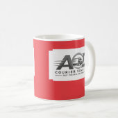 Mug Logo de l'entreprise Rouge (Devant droit)