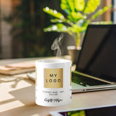 Mug Logo de l'entreprise - script de nom blanc