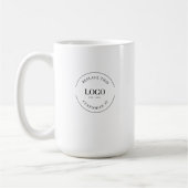 Mug Logo de l'entreprise Site web personnalisé de code (Gauche)