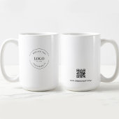 Mug Logo de l'entreprise Site web personnalisé de code
