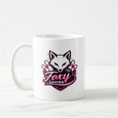 Mug Logo de l'équipe de bowling Foxy Ladies (Gauche)