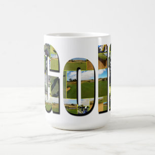 Mug Logo de l'image de composition du golf,