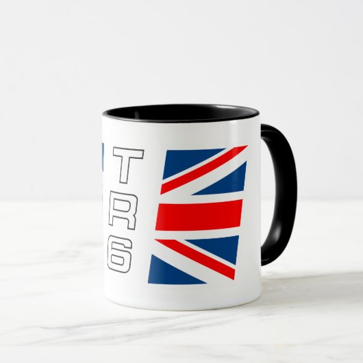 Mug Logo de l'indicateur Triumph TR6 (Devant droit)