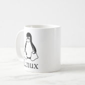 Mug Logo de Linux avec Tux le pingouin de Linux (Devant gauche)