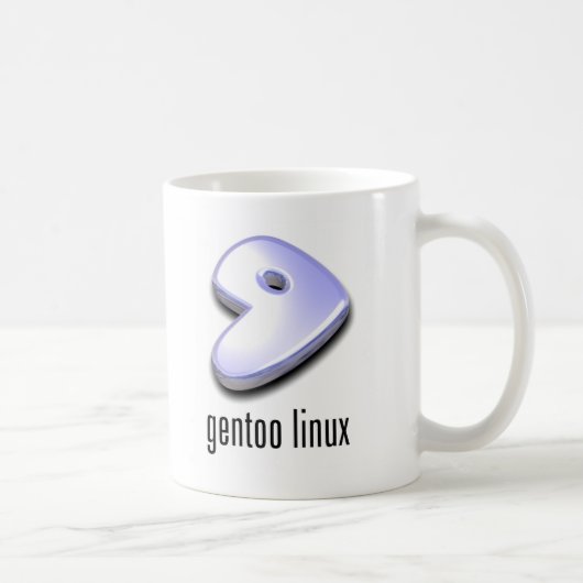 Mug logo de Linux de gentoo (Droite)