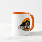 Mug Logo de log d'avant-poste classique du Jurassique (Devant droit)