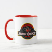 Mug Logo de log d'avant-poste du Jurassique "classique (Gauche)