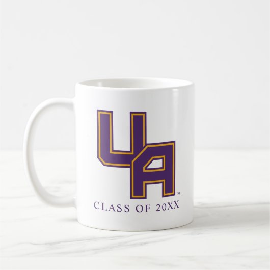 Mug Logo de l'Université d'Albany Initials (Gauche)