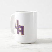 Mug Logo de l'Université d'Albany Initials (Devant gauche)