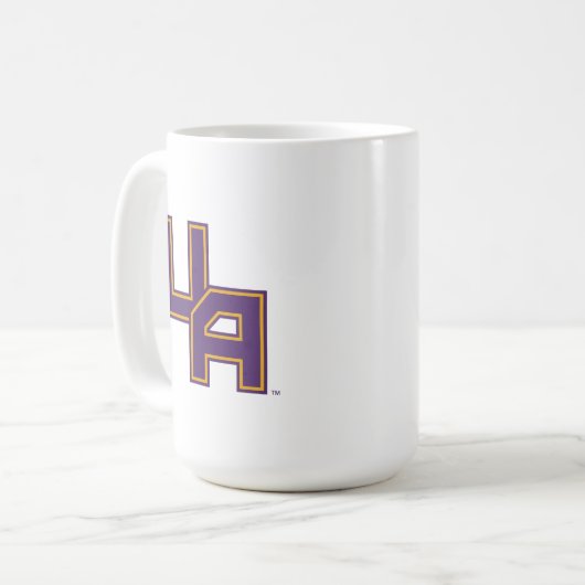 Mug Logo de l'Université d'Albany Initials (Devant gauche)