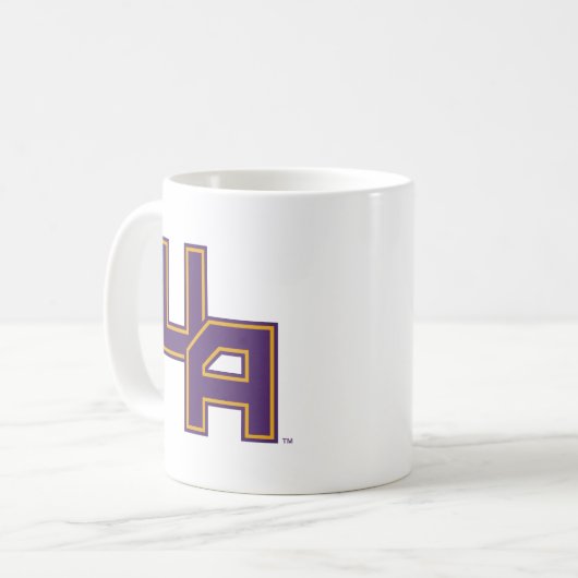 Mug Logo de l'Université d'Albany Initials (Devant gauche)
