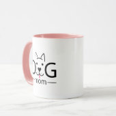 Mug Logo de maman de chien (Devant gauche)