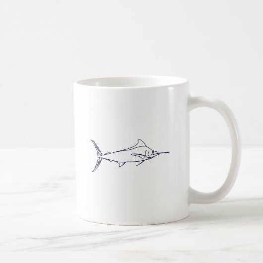 Mug Logo de Marlin bleu (Droite)