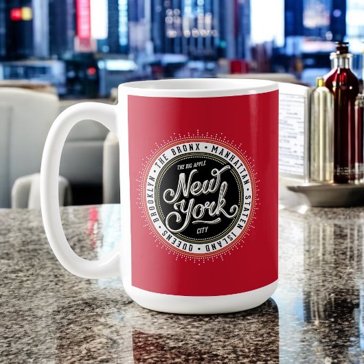 Mug Logo de New York avec Boroughs
