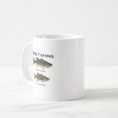 Mug Logo de pêche au bar (de large ouverture - (Devant gauche)
