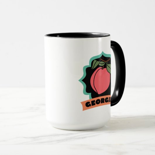 Mug Logo de pêche de la Géorgie (Devant droit)