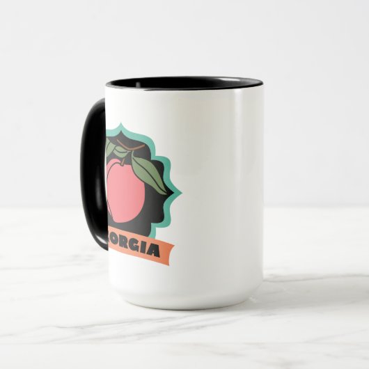 Mug Logo de pêche de la Géorgie (Devant gauche)