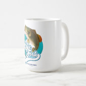 Mug logo de pêche Lake Fork Texas. (Devant droit)