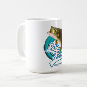 Mug logo de pêche Lake Fork Texas. (Devant gauche)