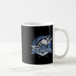 Mug Logo de pêche papy numéro 1 tendance 