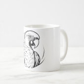 Mug logo de perroquet généré par IA (Devant droit)