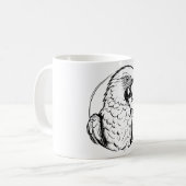 Mug logo de perroquet généré par IA (Devant gauche)