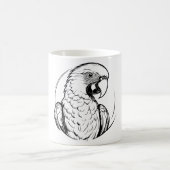 Mug logo de perroquet généré par IA (Centre)