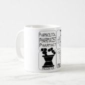 Mug LOGO de pharmacien de pharmacie (Devant gauche)