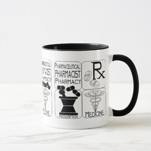 Mug LOGO de pharmacien de pharmacie (Droite)