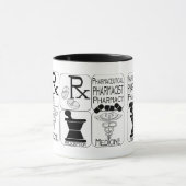 Mug LOGO de pharmacien de pharmacie (Centre)