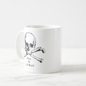 Mug Logo de pirate de jolly roger de "poissons ou (Devant gauche)