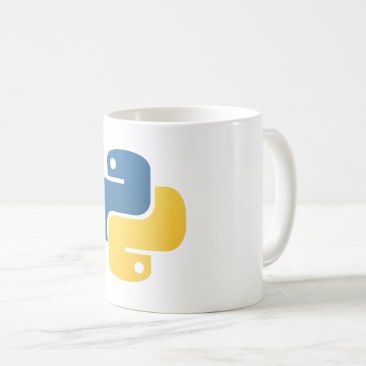 Mug logo de programmation python (Devant droit)