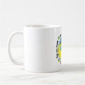 Mug Logo de puissance de fille de yoga (Gauche)