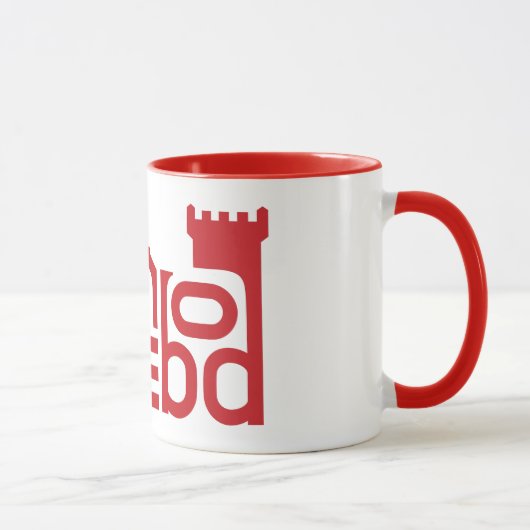 Mug Logo de rouge de Danebod (Droite)