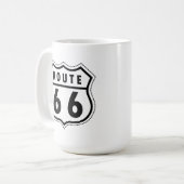 Mug Logo de route de l'itinéraire 66 (Devant gauche)