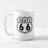 Mug Logo de route de l'itinéraire 66 (Gauche)